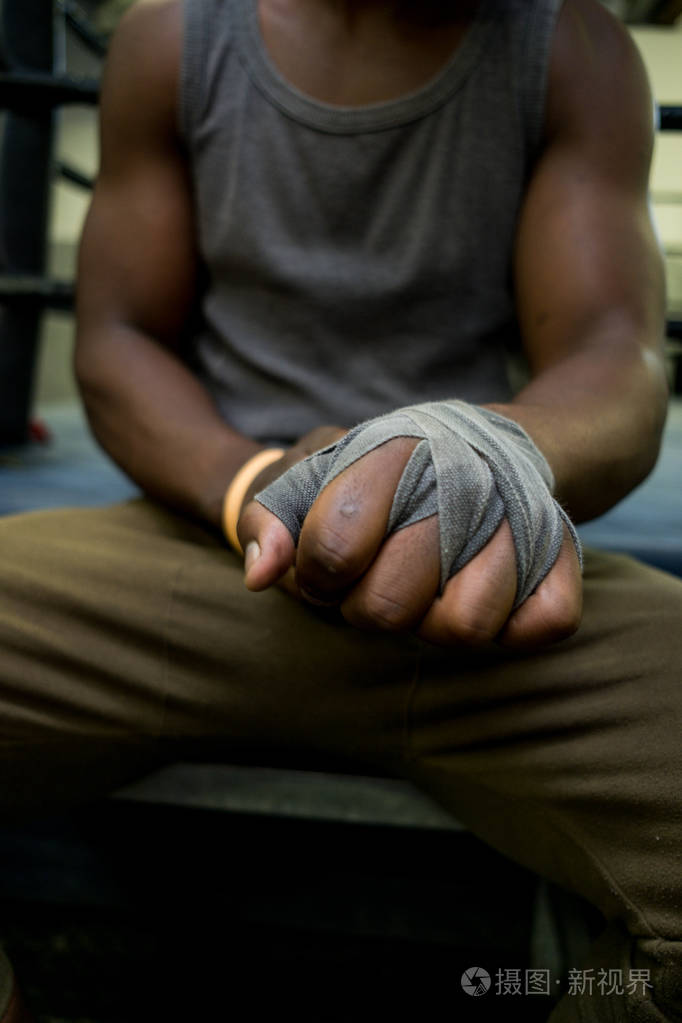 非洲黑人拳击手