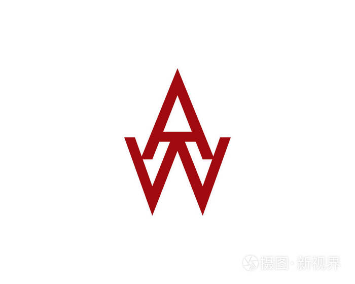aw字母徽标