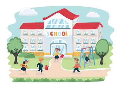 学校巴士前面图片-学校巴士前面素材-学校巴士前面插画-摄图新视界