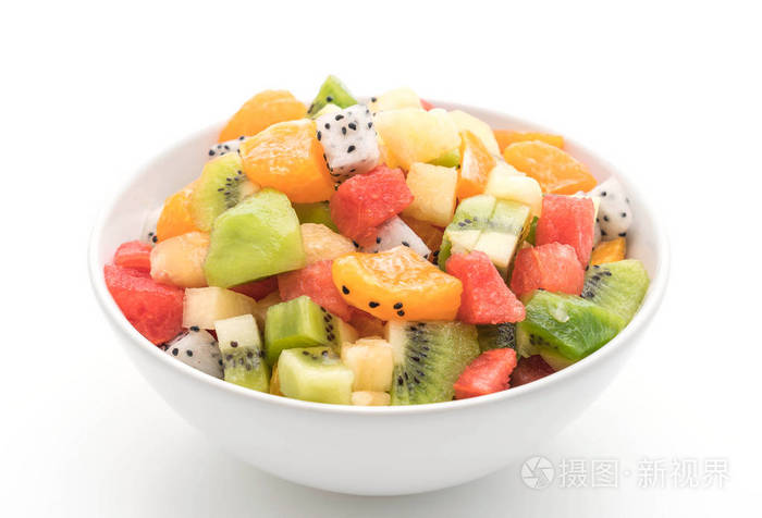 混合切片水果橙火龙果西瓜菠萝