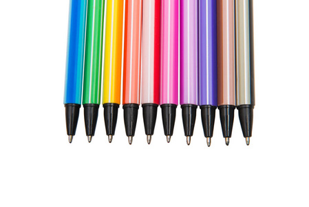 孤立的彩色的笔