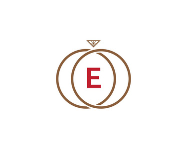 e 字环钻石徽标