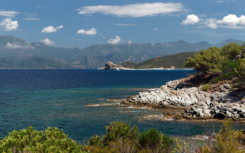 科西嘉岛岩石海岸