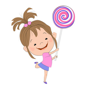 快乐女孩跳起来图片