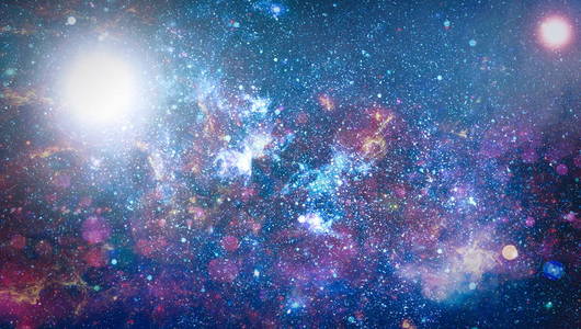 美丽的星云，恒星和星系。这幅图像的元素由美国宇航局提供。