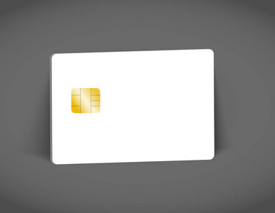 空白芯片卡银行空卡样机模板图片