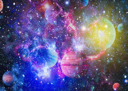 美丽的星云恒星和星系。 这幅图像的元素由美国宇航局提供。
