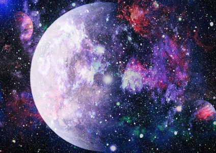 由美国宇航局提供的这幅图像的蓝鸟星系元素