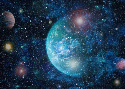 由美国宇航局提供的这幅图像的蓝色斯坦菲尔德元素