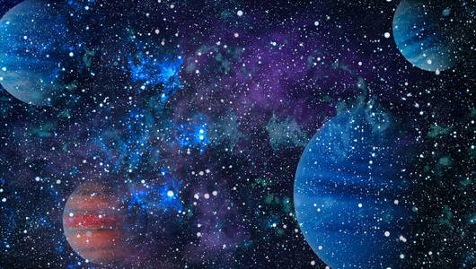 恒星场在遥远的地球上许多光年。 由美国宇航局提供的这幅图像的元素