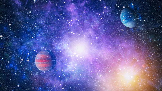 美丽的星云恒星和星系。 这幅图像的元素由美国宇航局提供。