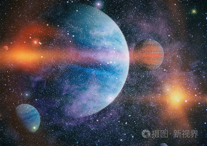 深空的螺旋星系这幅图像的元素由美国宇航局提供