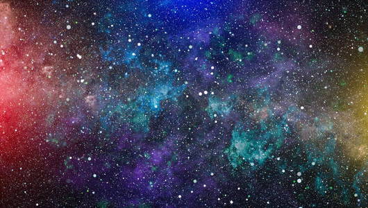 深空的螺旋星系。这幅图像的元素由美国宇航局提供。