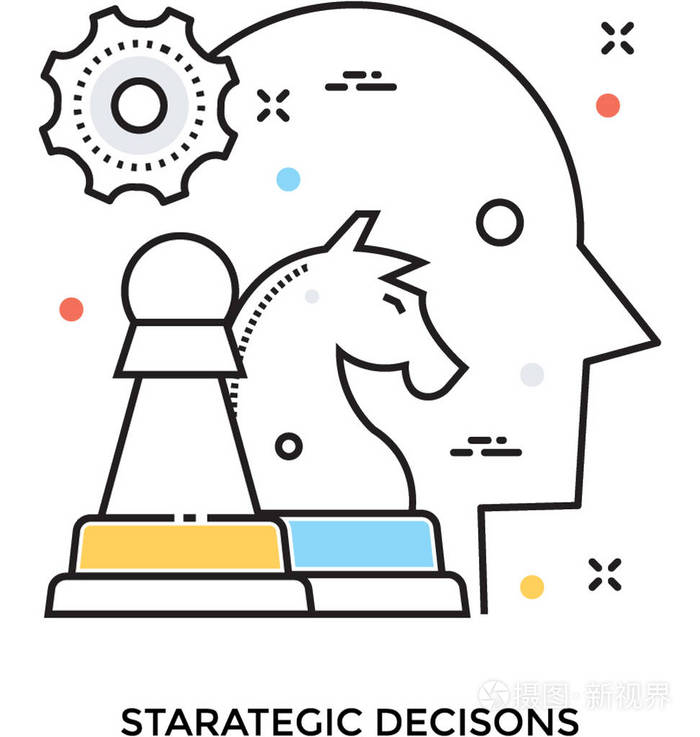 战略决策矢量图标插画-正版商用图片10q72j-摄图新视界