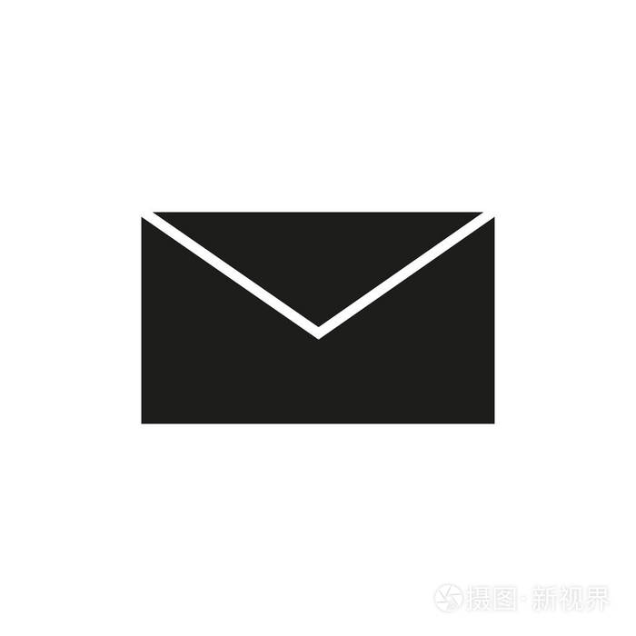 信封黑色图标