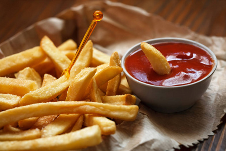 菜肴吃快脂肪肥肥美国手指薯条风味食品炸薯条美食家垃圾餐菜单照片