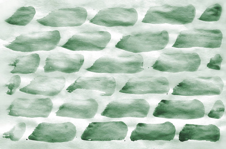 彩色深绿色水彩背景壁纸。 服装鲜艳的彩色插图