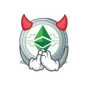 魔鬼 Ethereum 经典卡通人物