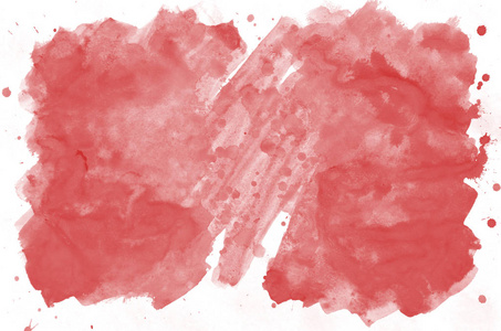 彩色红色水彩背景壁纸。 服装鲜艳的彩色插图