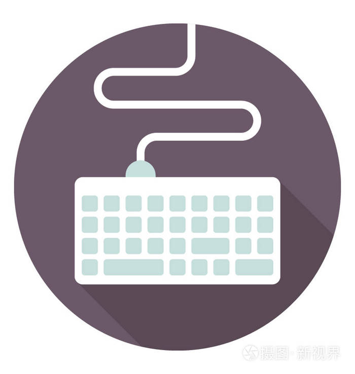 计算机键盘矢量图标