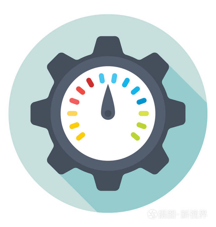 性能平面矢量图标