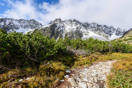 公园内风景秀丽的旅游足迹 Slovensky 拉吉