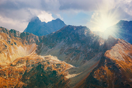 五湖谷在高塔特拉山，波兰