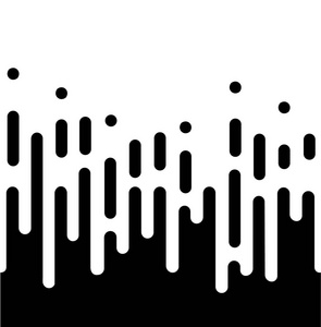 无缝黑白不规则圆线背景为现代平面网站设计