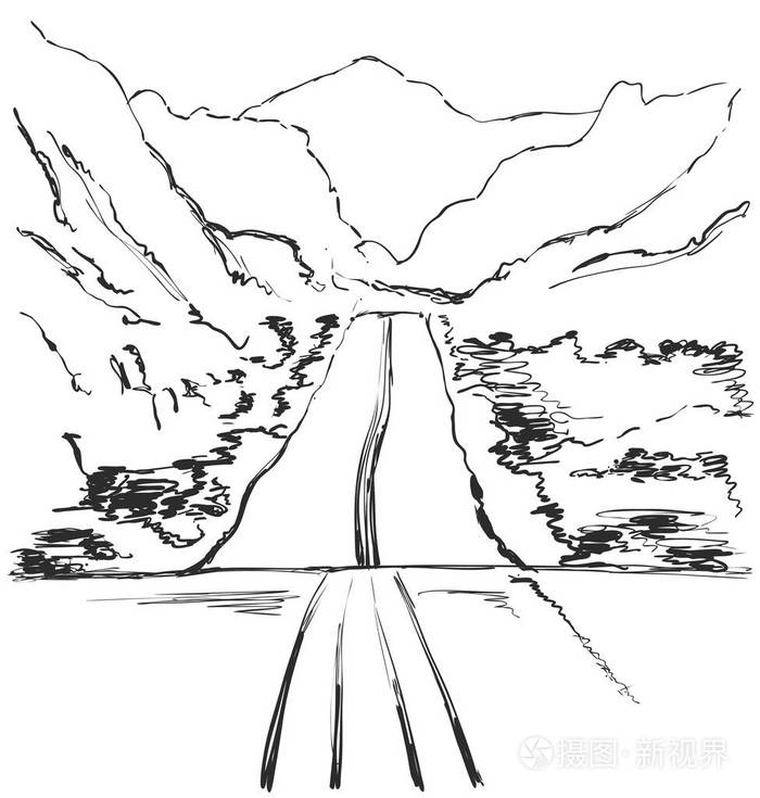 线路设计插画-正版商用图片10r6yo-摄图新视界