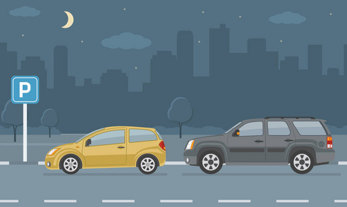 停车场卡通图片
