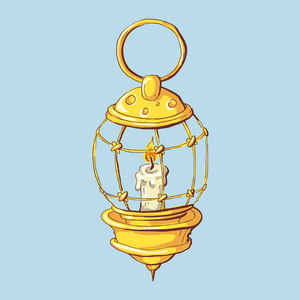 古代灯卡通图片