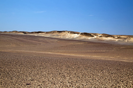 纳米比亚骨架海岸白色沙丘的超现实全景
