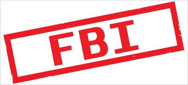 Fbi 文本, 在红色长方形边界邮票