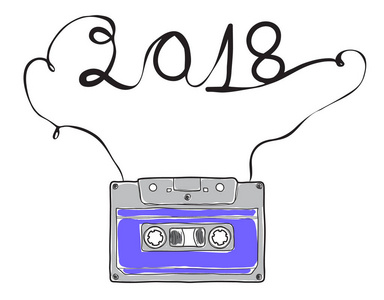2018新年快乐, 紫色袖珍卡式, Musicassette 手