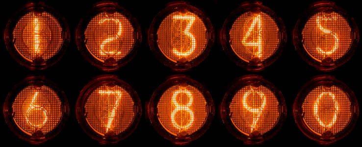 数码管十进制数字.一套真正的老照片, vinta照片