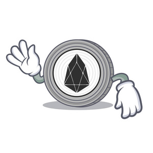 疯狂的 Eos 硬币字符卡通