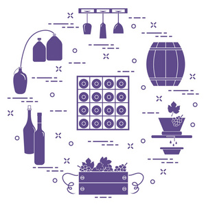 酿酒 葡萄酒的生产和贮存。饮料文化