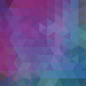抽象的矢量背景, 粉红色, 蓝色, 紫色, 红色三角形。几何向量图。创意设计模板