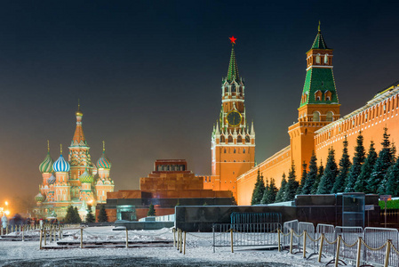 莫斯科, 俄罗斯克里姆林宫的夜景拍摄