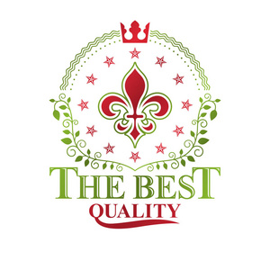 由维多利亚时代维多利亚色彩鲜艳的徽记,由百合花和帝王冠组成.