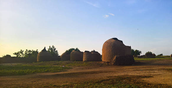 尼日尔塔瓦 Bkonni 村全景图