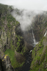 Voringfossen 瀑布