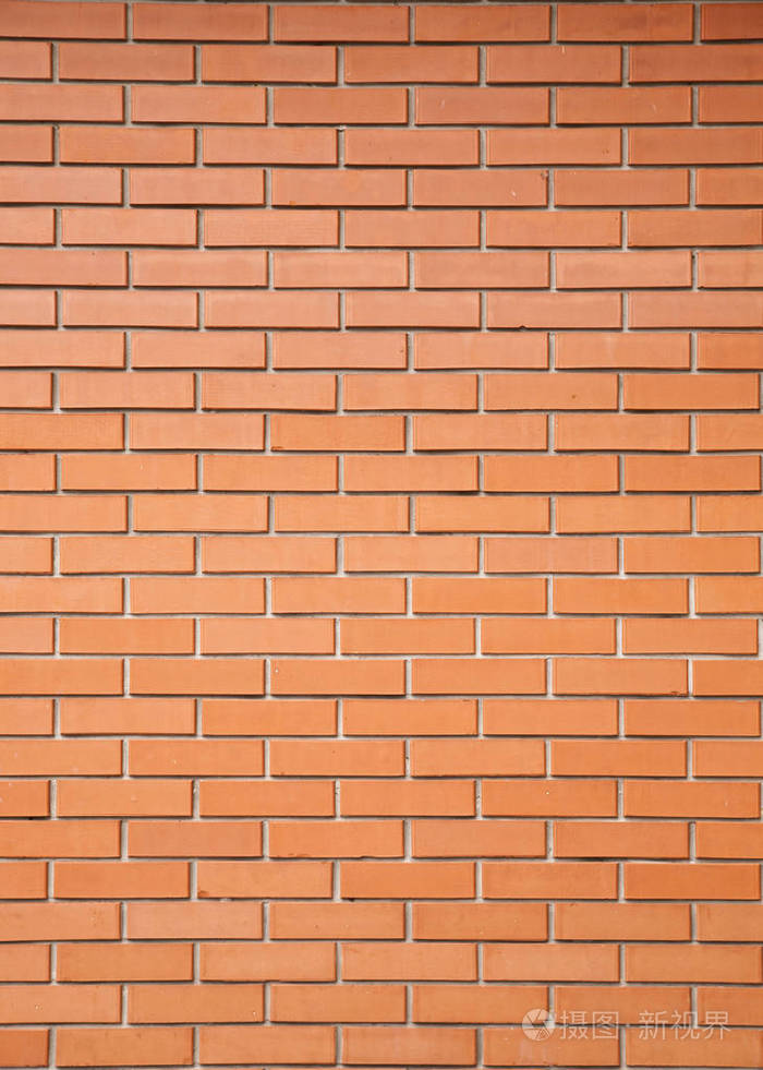 红砖墙壁作为背景