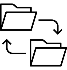 文件共享向量图标