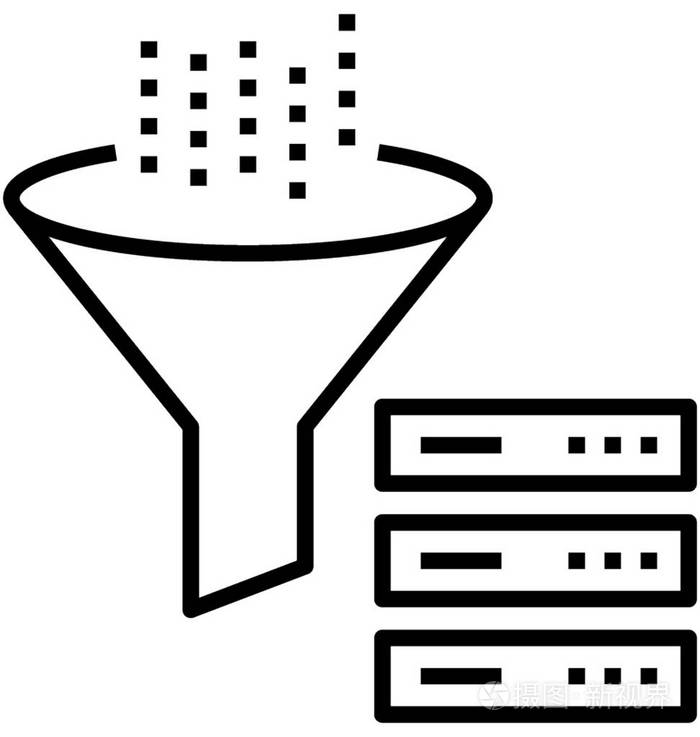 数据过滤器矢量图标插画-正版商用图片10sp5p-摄图新视界