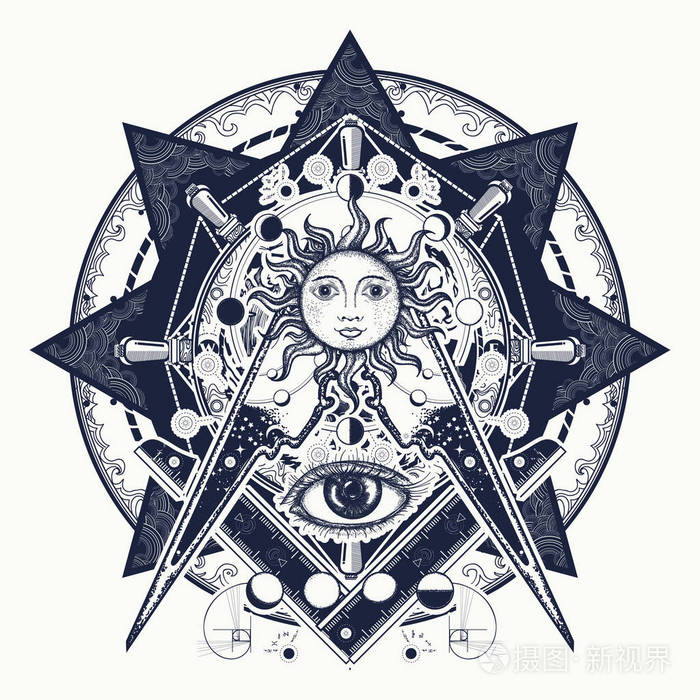 都看到眼睛了炼金术, 中世纪宗教, 神秘主义, 精神