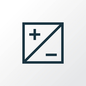 模式图标行符号.时尚风格的优质隔离曝光元件照片