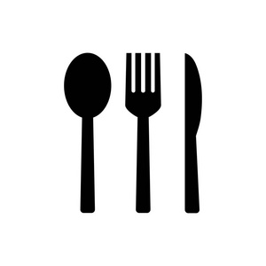 叉子和勺子和刀图标
