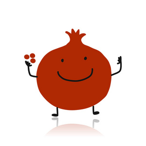 个性可爱石榴, 可爱的个性为您的设计照片