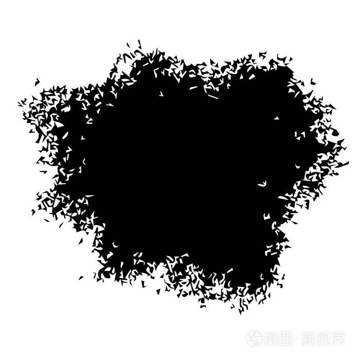 白色背景上的黑色污点